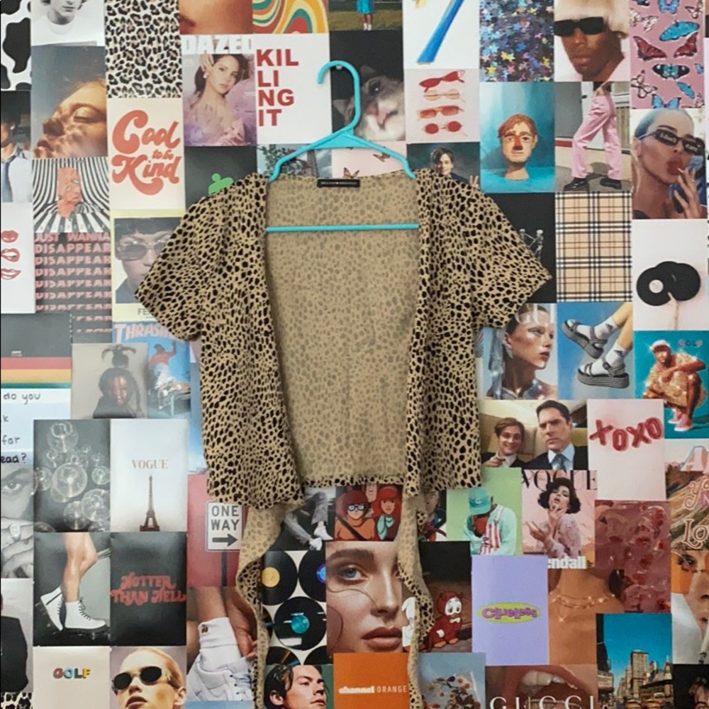brandy melville cheetah rae top